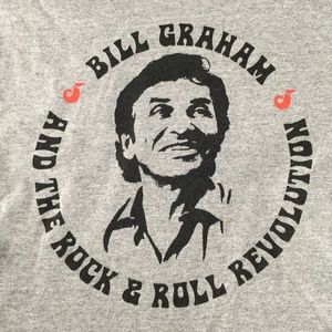 Bill Graham and the Rock & Roll Revolution Exhibition t-shirt (Adult S Youth XL)